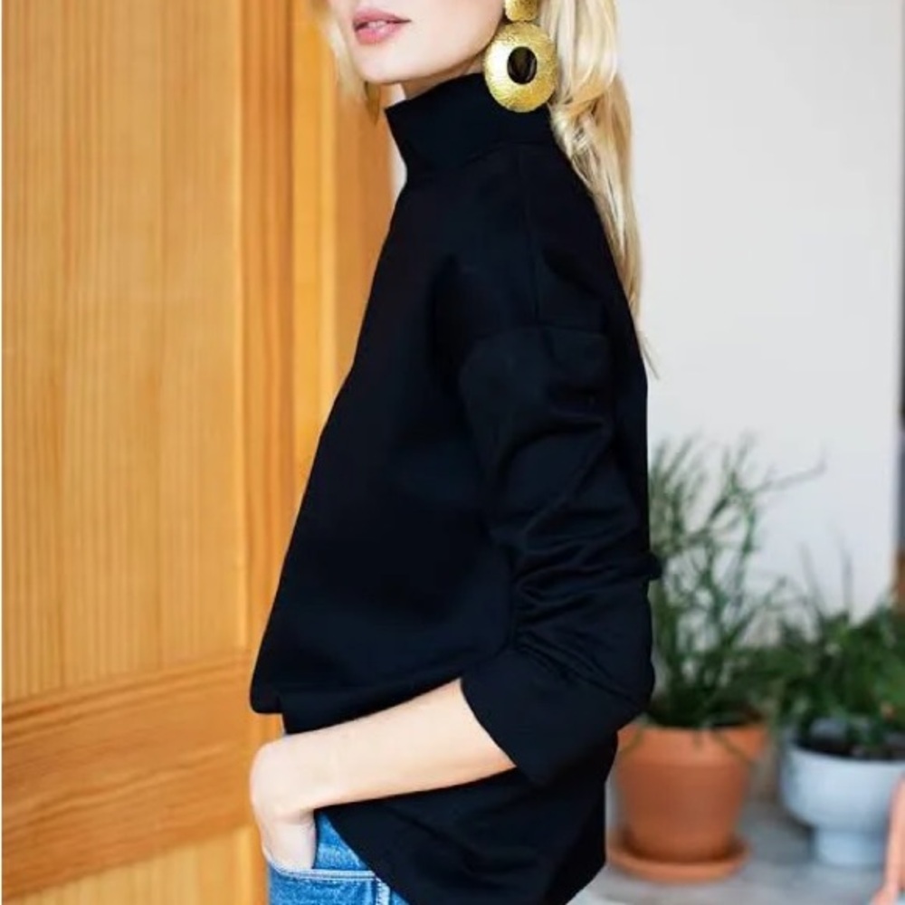 Emerson Fry Black Turtleneck Top
